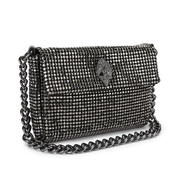 Piampiani Kurt Geiger SM PARTY SHOULDER BAG-GUNMETAL