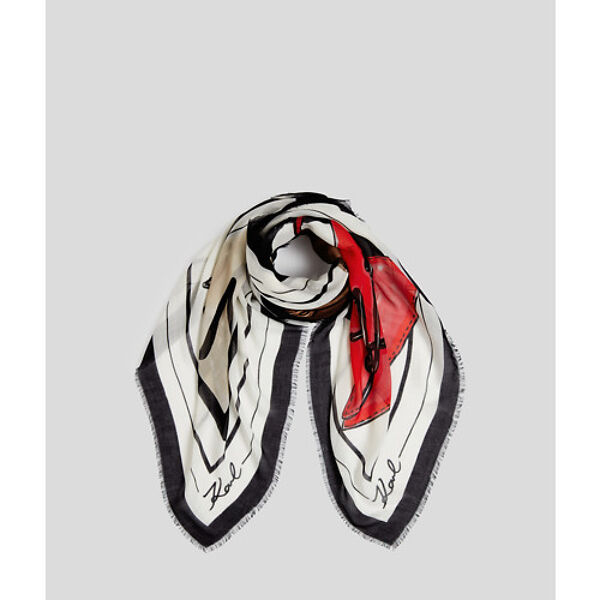 piampiani Karl Lagerfeld K/SIGNATURE BAGS SCARF