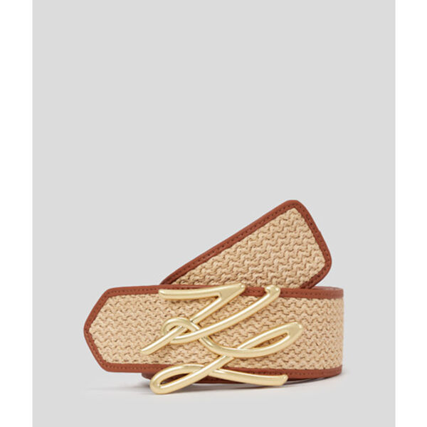 piampiani Karl Lagerfeld riem raffia