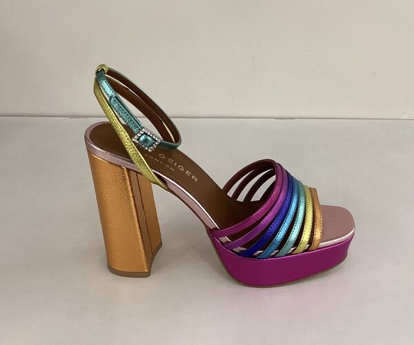 piampiani Kurt Geiger sandaal plateau multi