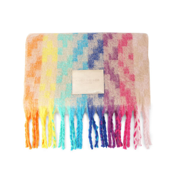 Piampiani Kurt Geiger YARNDYE SCARF-BONE/COMB