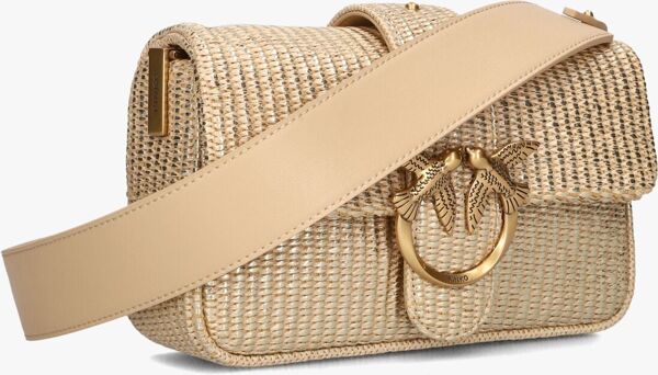 Piampiani Pinko LOVE ONE MINI SLOUCHY FL RAFIA