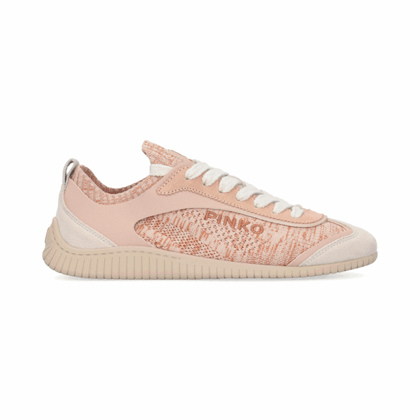 piampiani Pinko SNEAKER KNIT/MICROFIBER NUDE
