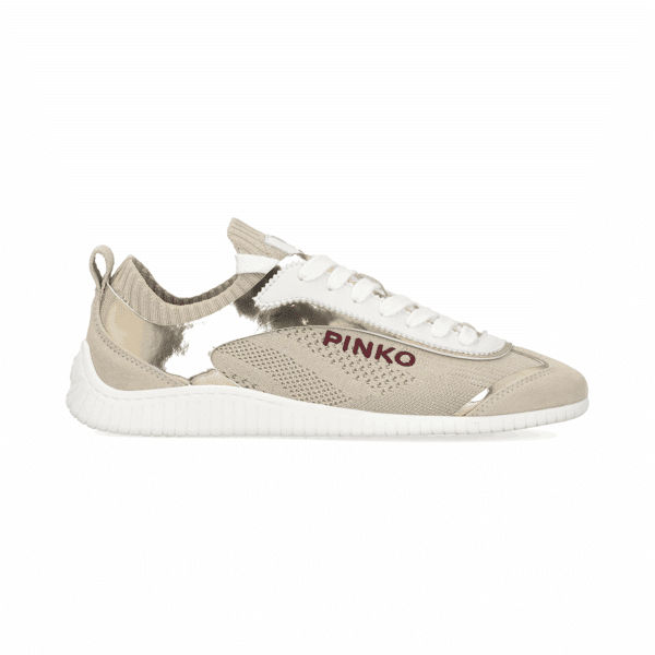 piampiani Pinko SNEAKER KNIT/MIRROR PLATINUM