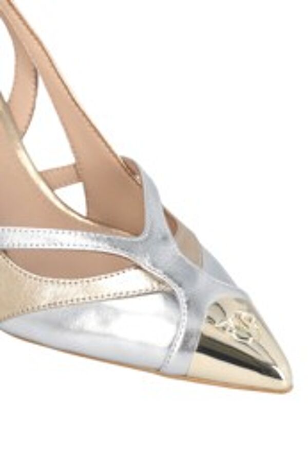 Piampiani Pinko LUCY 17 - SLING BACK LAMINATED NAPPA SILVER/LIGHT