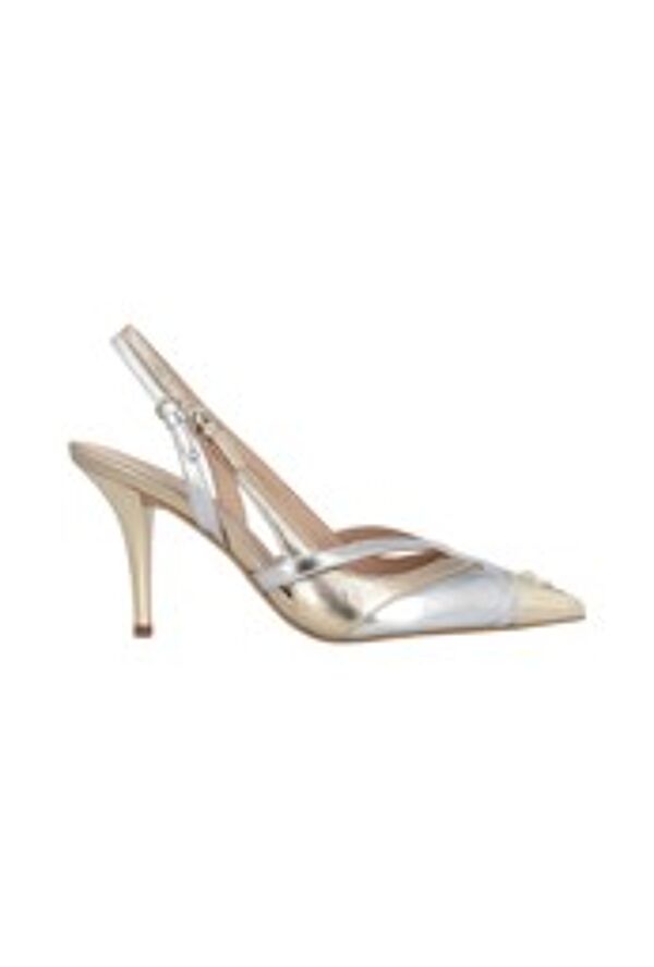 piampiani Pinko LUCY 17 - SLING BACK LAMINATED NAPPA SILVER/LIGHT