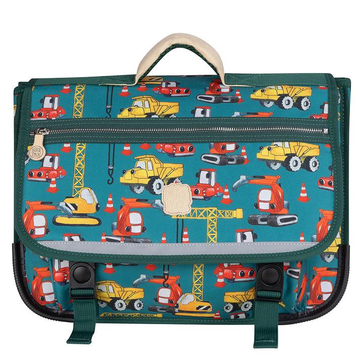 pick & pack Construction Schoolbag Green