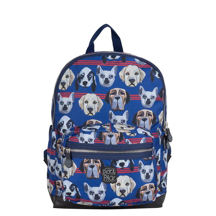pick & pack Doggie Mood Backpack M Denim blue
