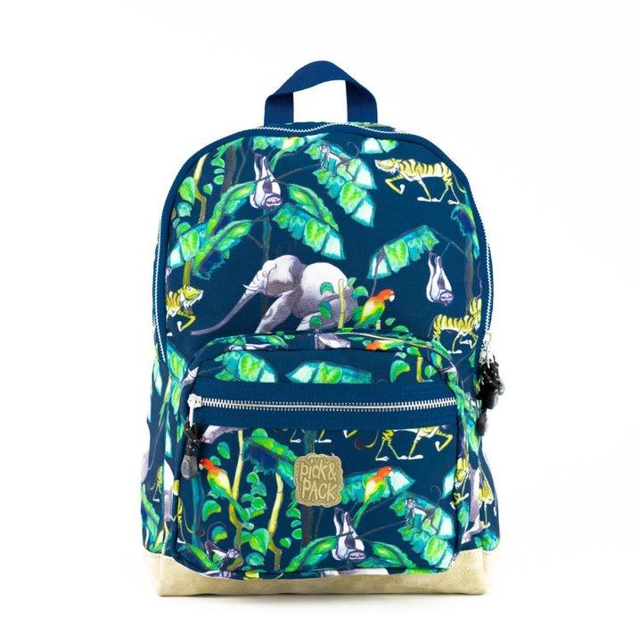 pick & pack Happy Jungle Backpack M Navy