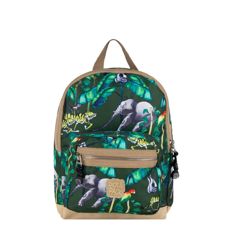 pick & pack Happy Jungle Backpack S Bamboo