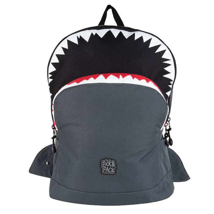 pick & pack Shark Shape Backpack L Anthracite