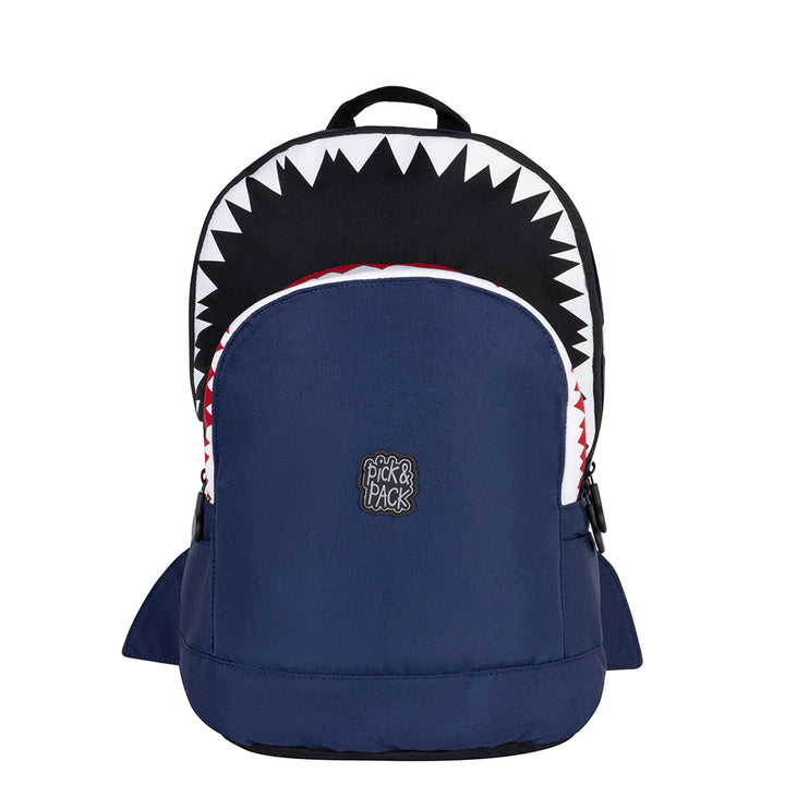 pick & pack Shark Shape Backpack M Navy