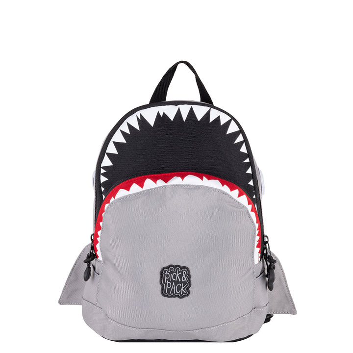 pick & pack Shark Shape Backpack S Grey