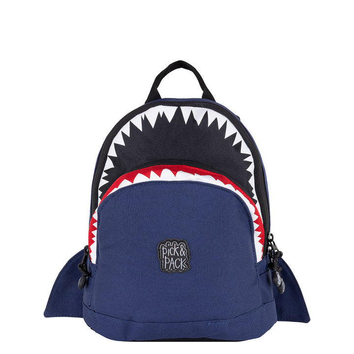 pick & pack Shark Shape Backpack S Navy