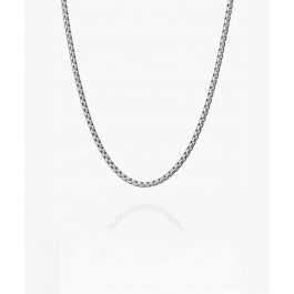 pig & hen Boxchain Necklace Zilverkleurig