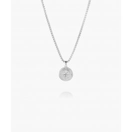 pig & hen Compass Rose Necklace Zilverkleurig