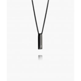 pig & hen Monolith Necklace SO Zwarte Agaat