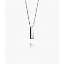 pig & hen Monolith Necklace SO Zwarte Agaat