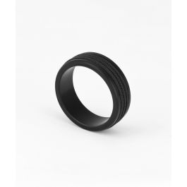 pig & hen Navarch 8mm Wrap Ring Zwart