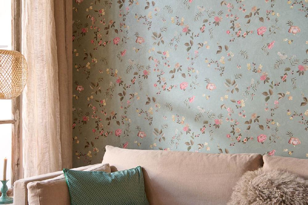 Pip Studio Behangstaal Tokyo Blossom Jade Groen Groen