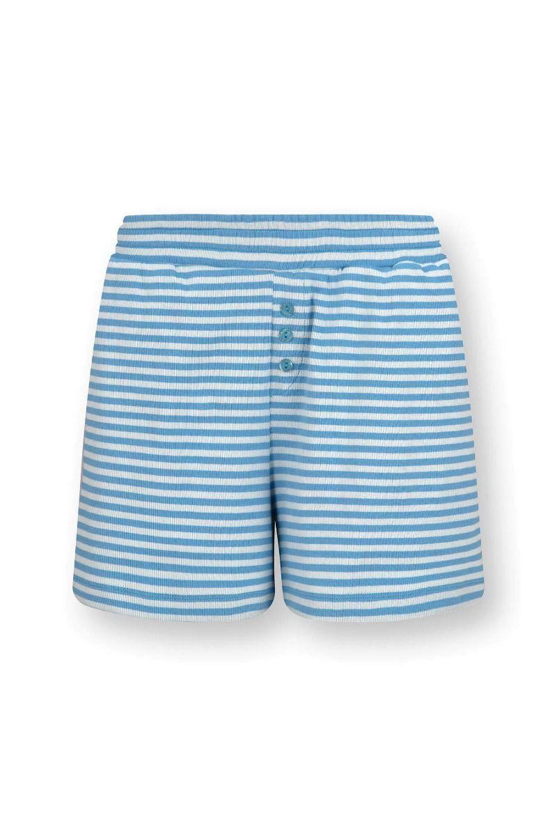 pip studio Bobi Korte Broek Little Sumo Stripe Blauw Zand