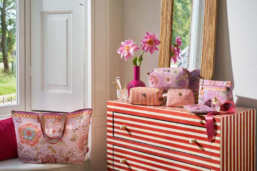 Pip Studio Cooper Toilettas Large Matata Lilac Groen