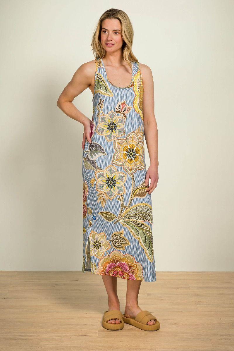 Pip Studio Damara Nachthemd Mouwloos Hakuna Blauw Blauw