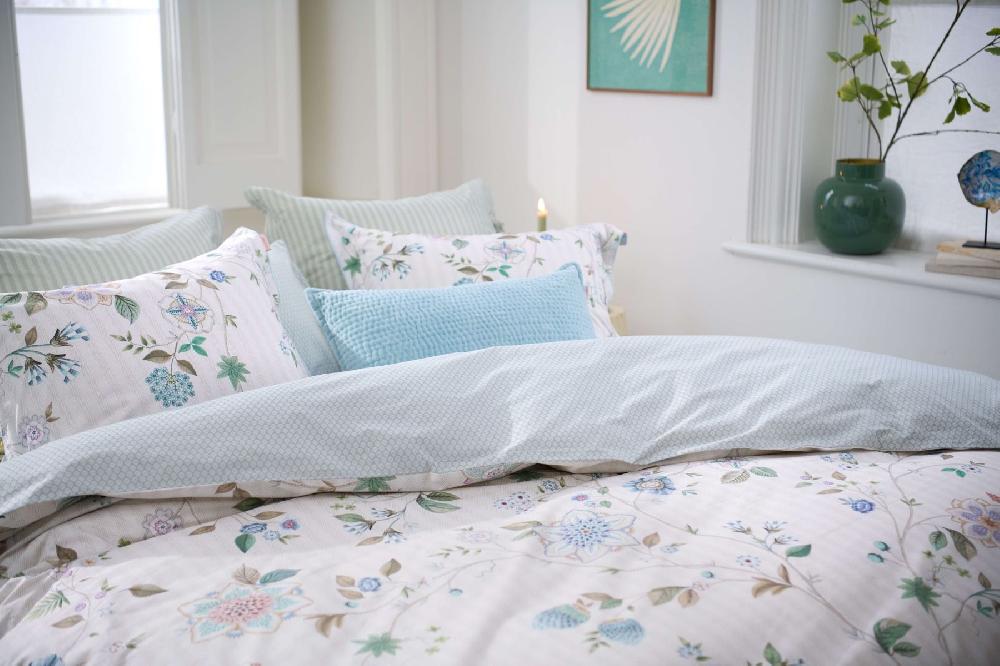 Pip Studio Dekbedovertrekset Flores Bailando Gebroken Wit Paars