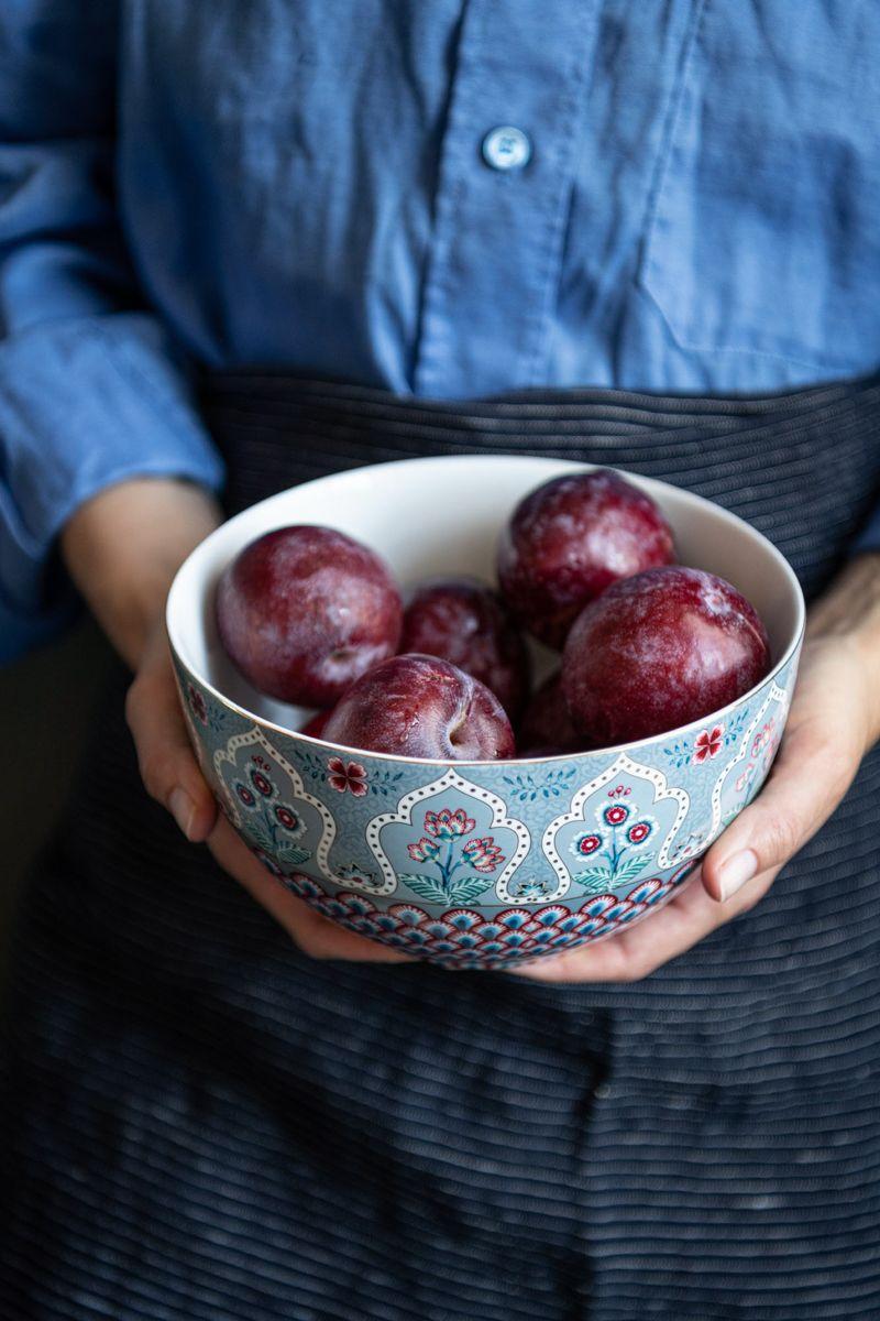 Pip Studio Flower Festival Kom Lichtblauw 18 Cm Blauw