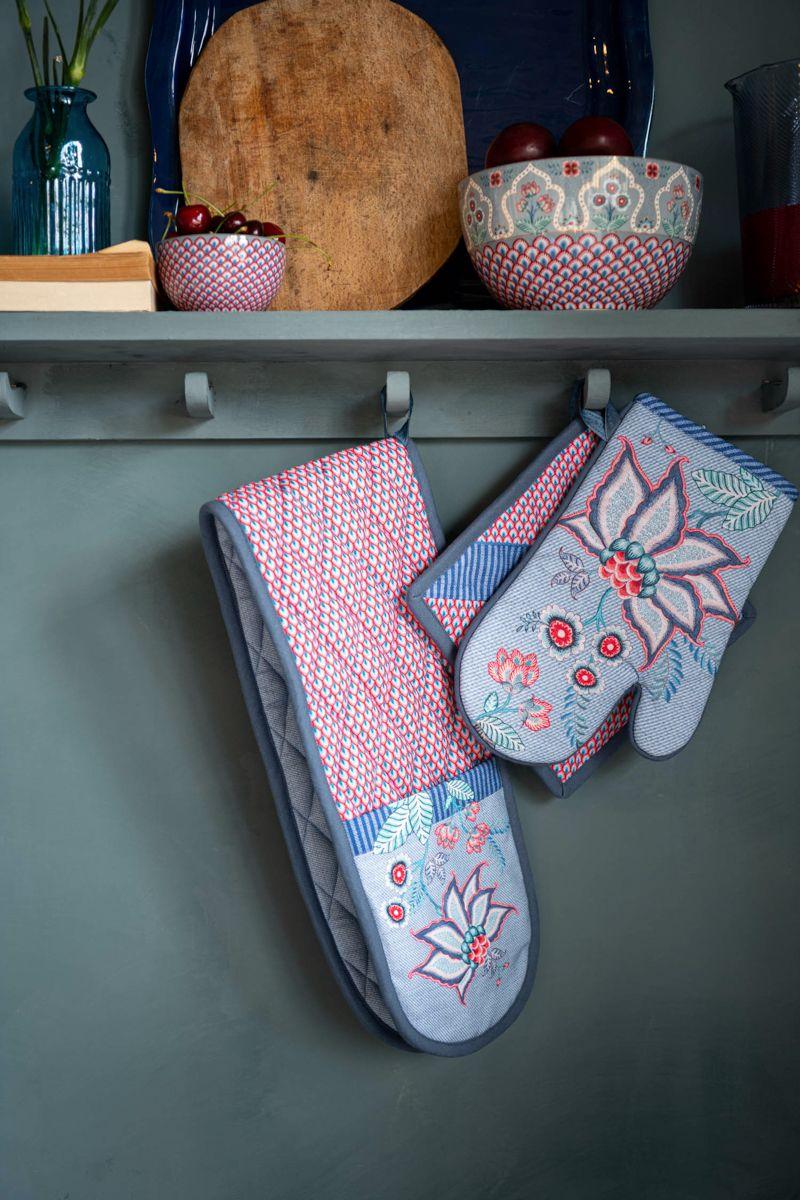 Pip Studio Flower Festival Pannenlap Vierkant Blauw Blauw