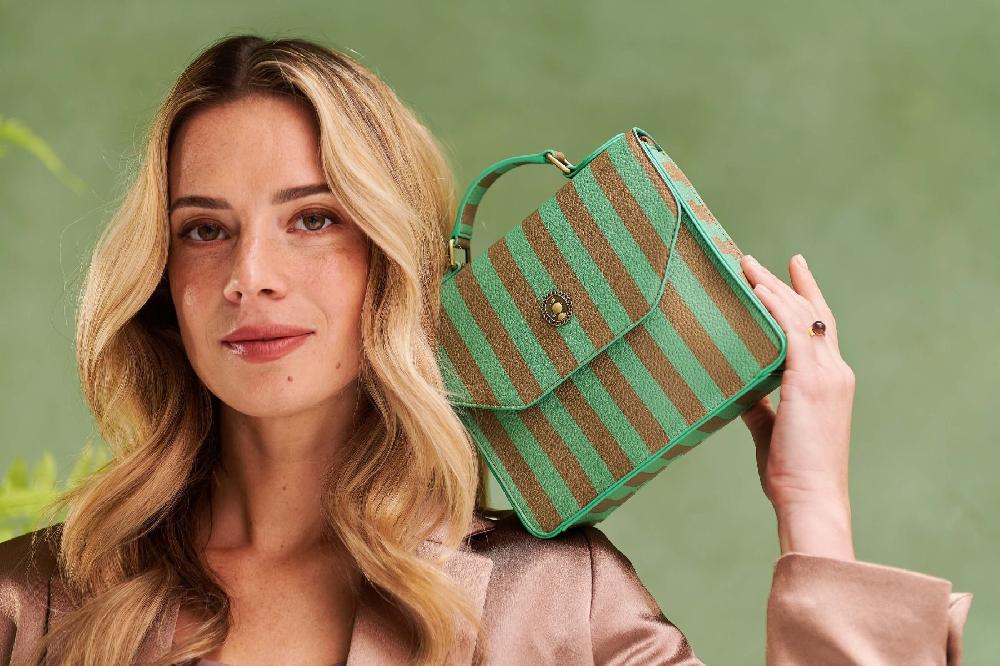 Pip Studio Frances Schoudertas Small Streep Groen Groen