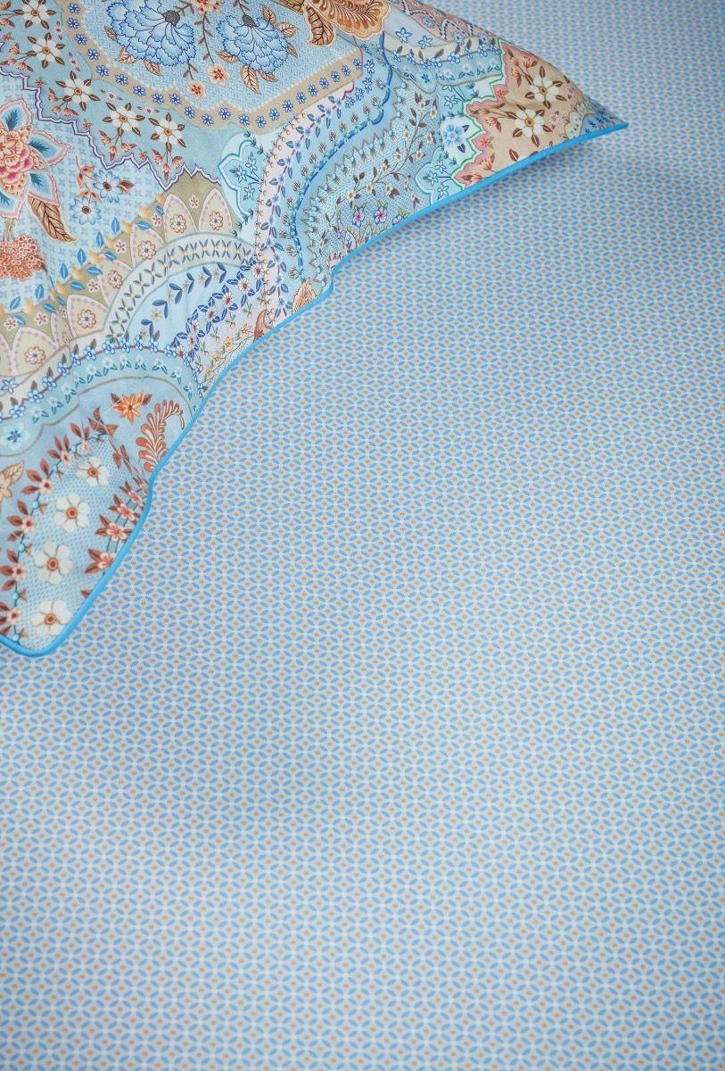 pip studio Hoeslaken Cross Stitch Grijs/Blauw Groen