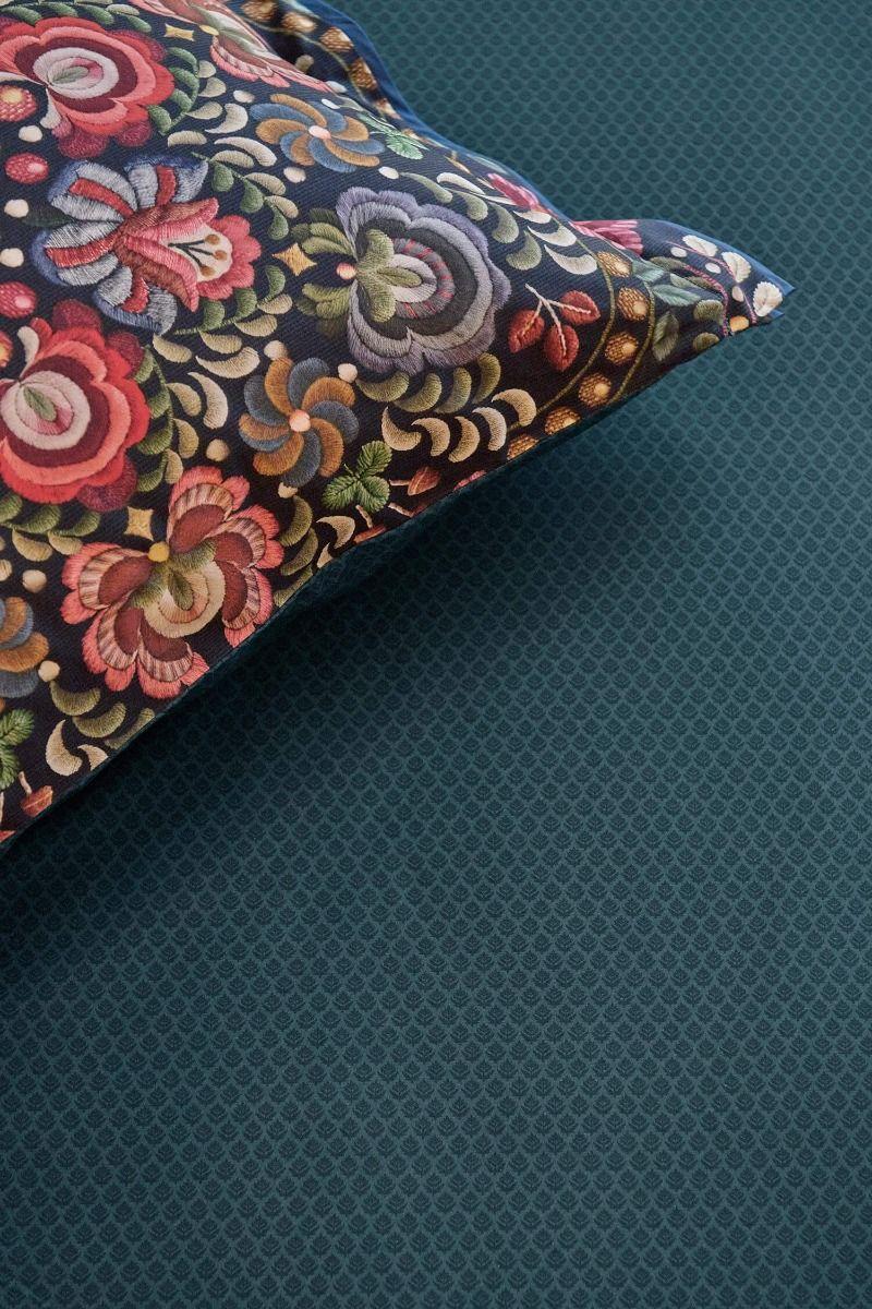 pip studio Hoeslaken Thousand Leaves Donkerblauw Blauw