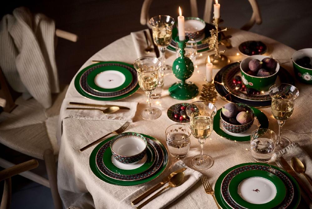 Pip Studio Kom Love Birds Medallion Donkergroen 15cm Groen