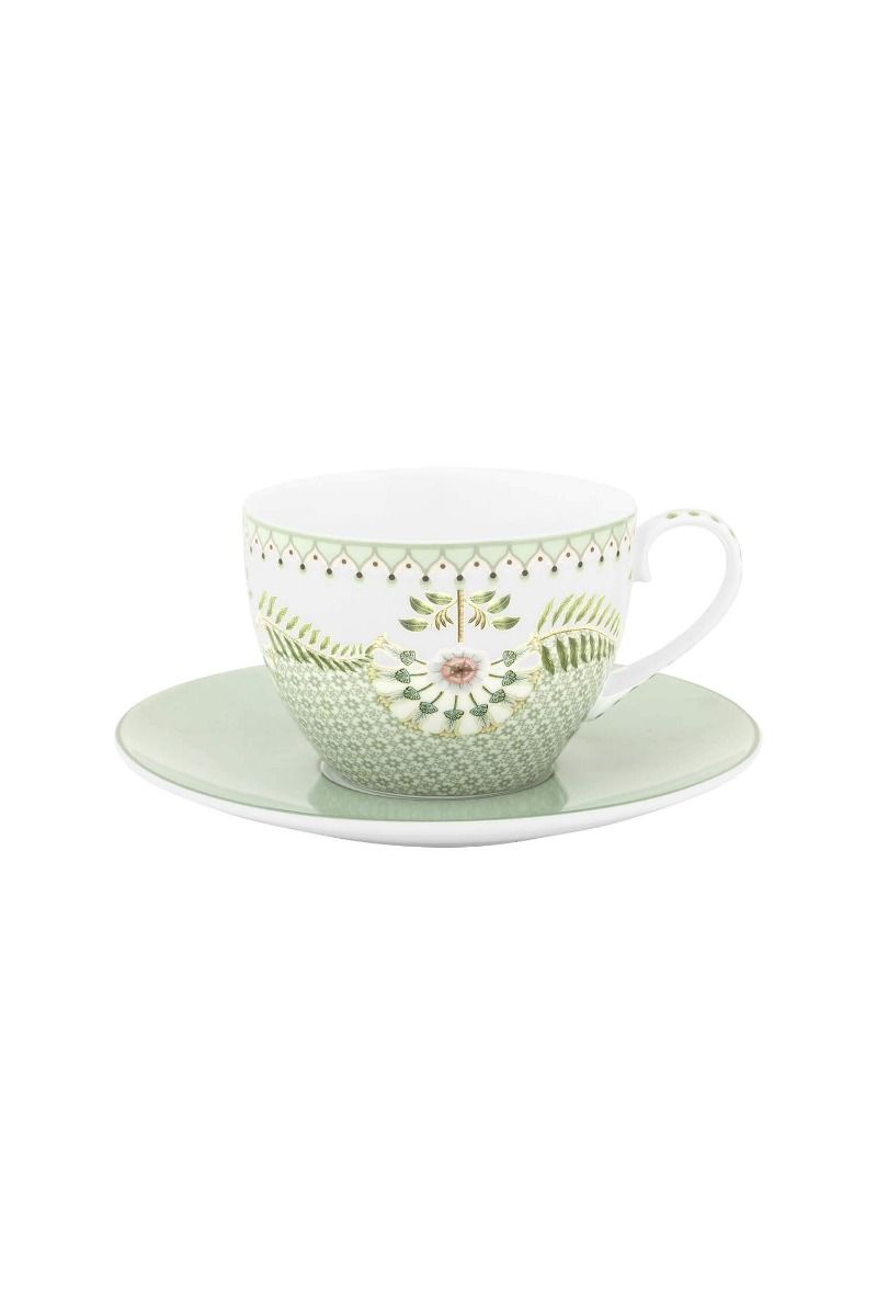 pip studio Kop & Schotel Lily&Lotus Tegels Licht Groen Paars