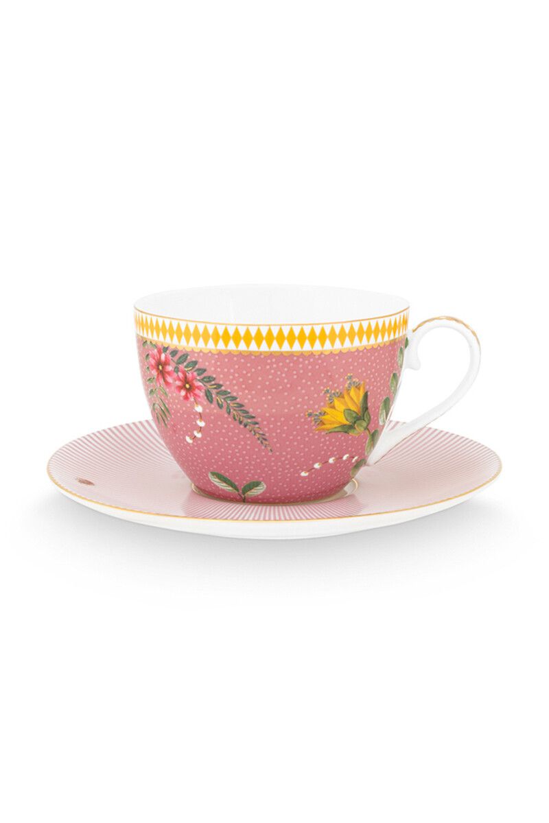 pip studio La Majorelle Cappuccino Kop & Schotel Roze Roze