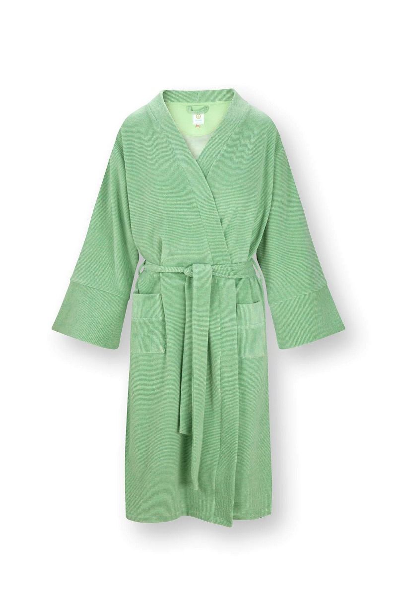 pip studio Naomi Kimono Petite Sumo Stripe Groen Groen