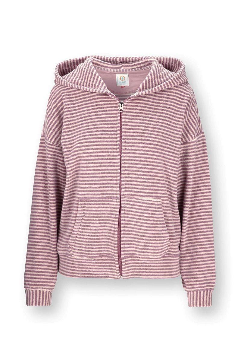 pip studio Nicolle Vest Little Sumo Stripe Lila Blauw