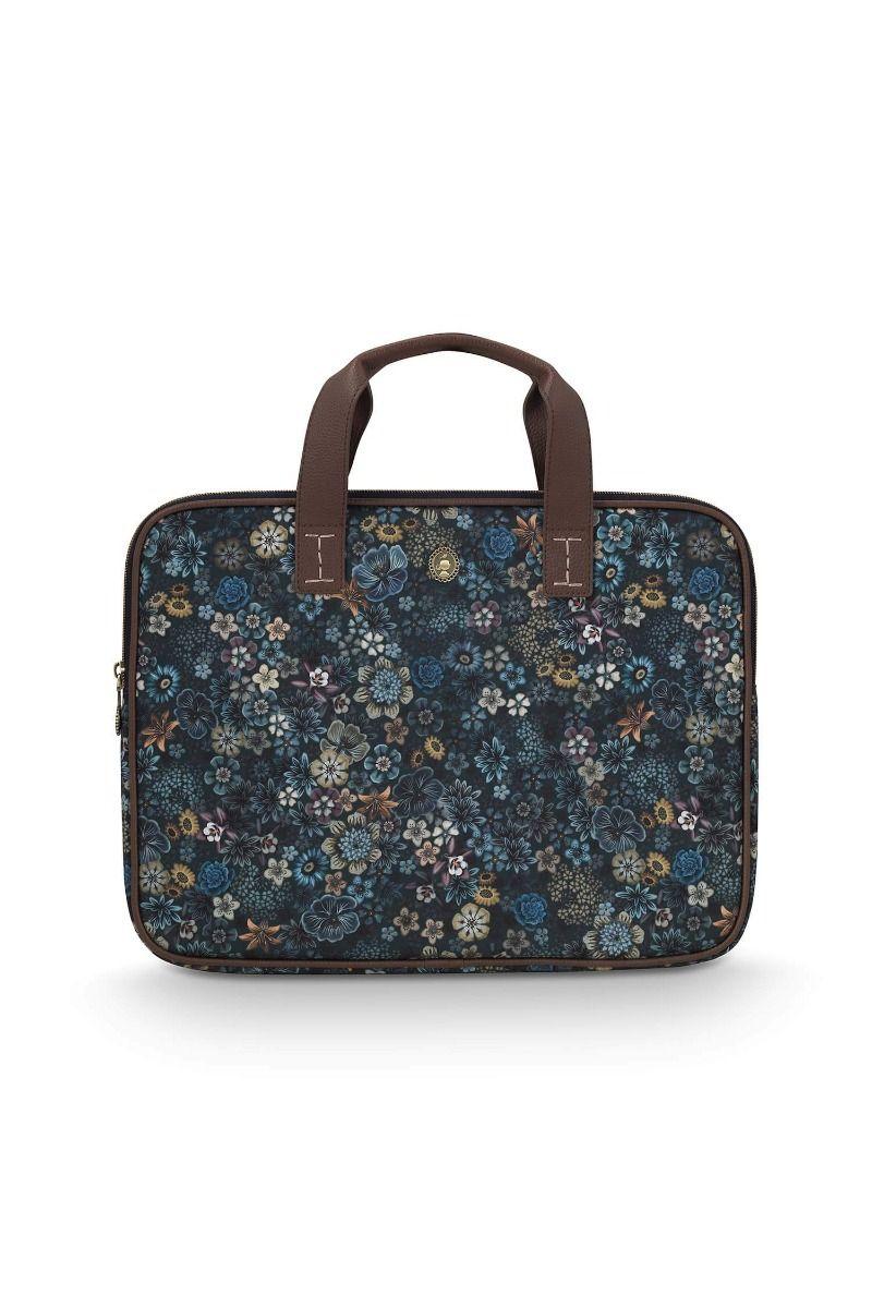 pip studio Olivia Laptoptas Tutti i Fiori Blauw Blauw