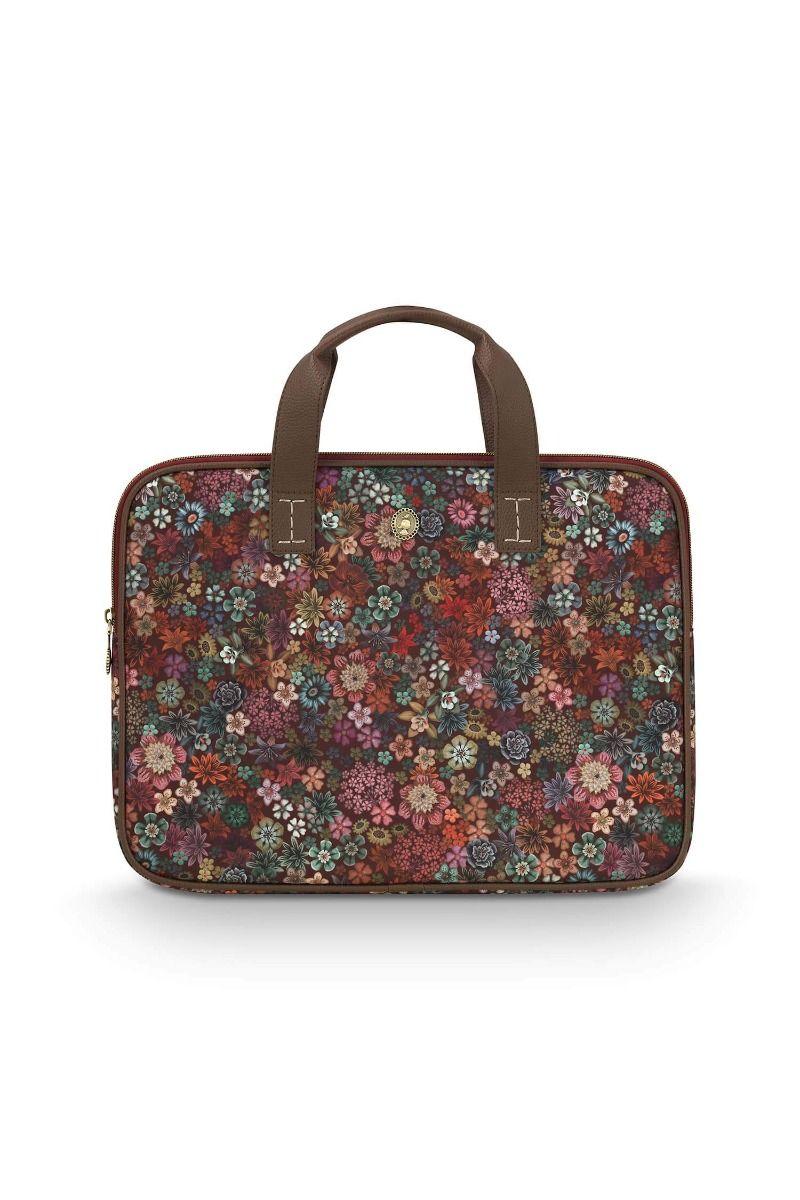 pip studio Olivia Laptoptas Tutti i Fiori Rood Blauw