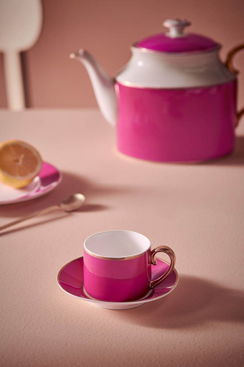 Pip Studio Pip Chique Espresso Kop & Schotel Roze Roze