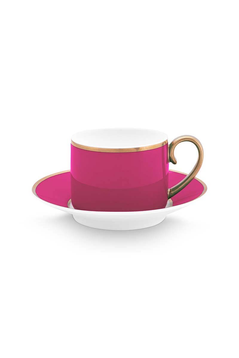 pip studio Pip Chique Espresso Kop & Schotel Roze Roze
