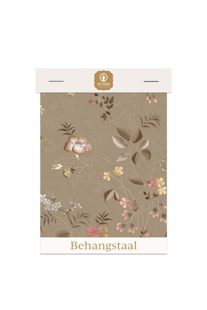 pip studio Behangstaal Tokyo Blossom Khaki Groen