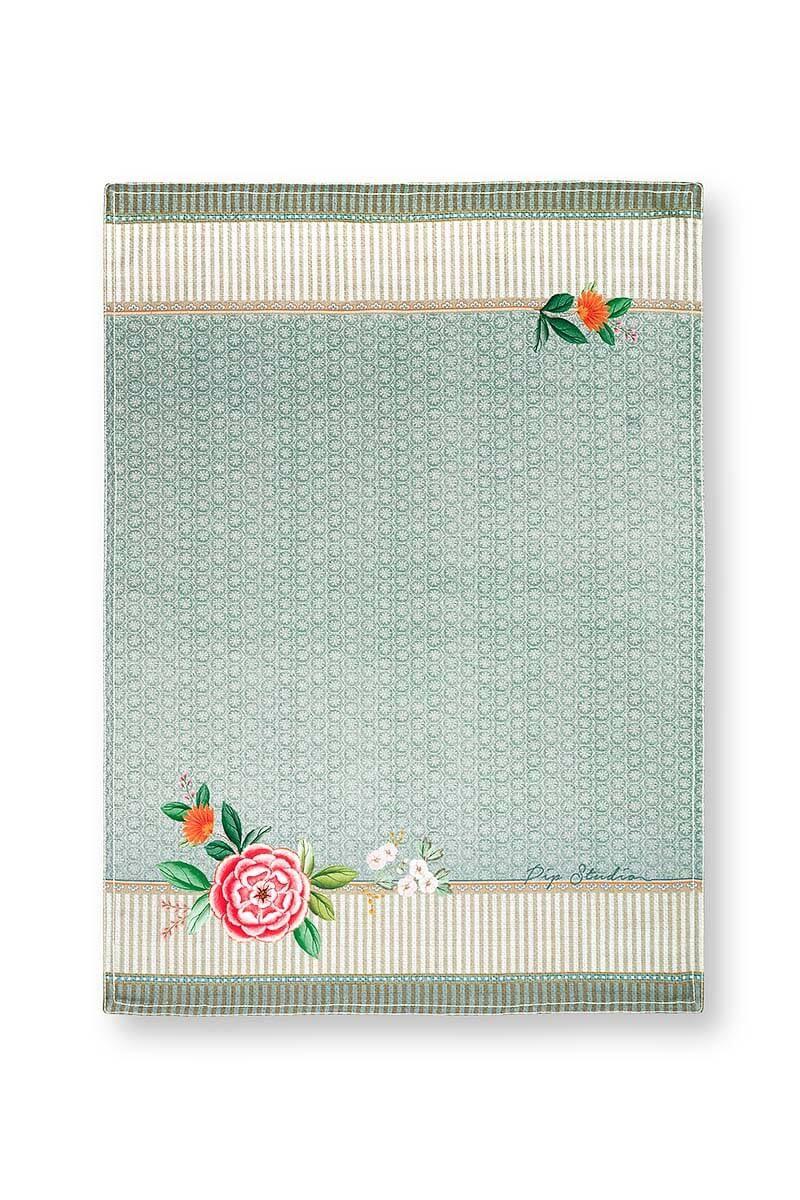 pip studio Blushing Birds Theedoek Blauw Blauw