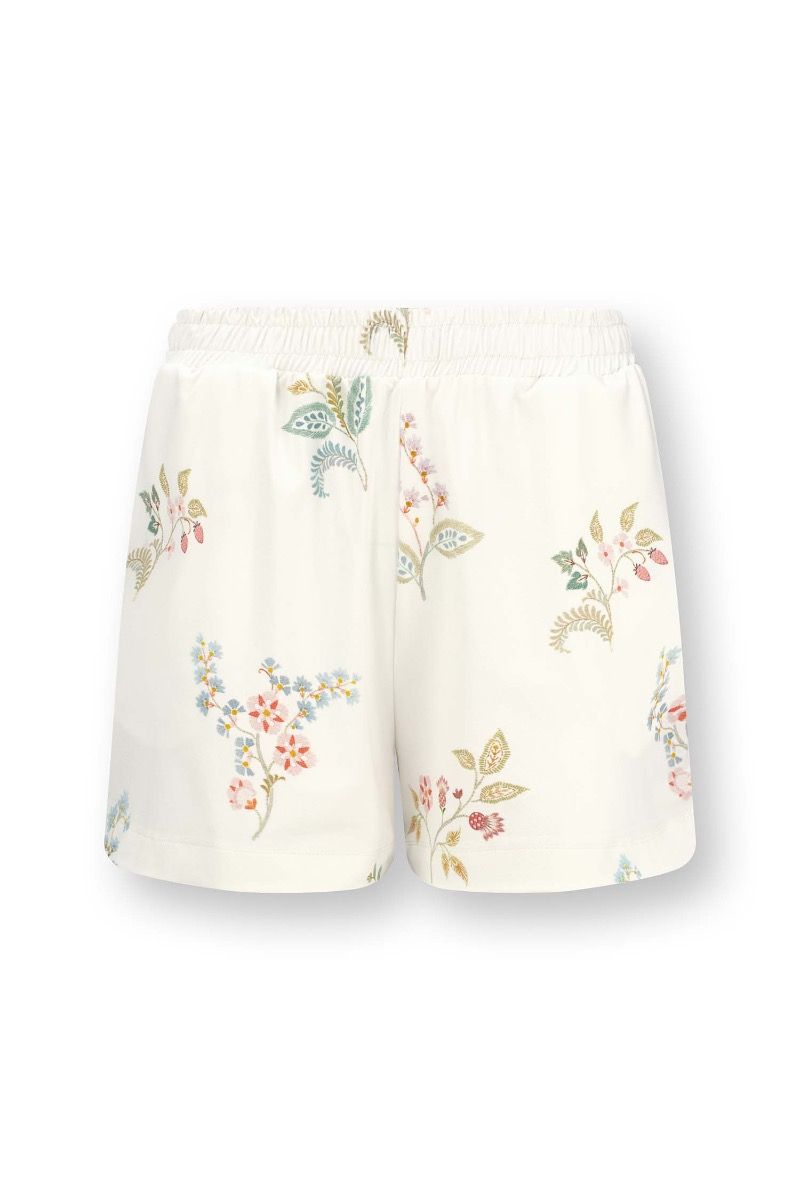pip studio Bo Korte Broek Blossom Chique Wit