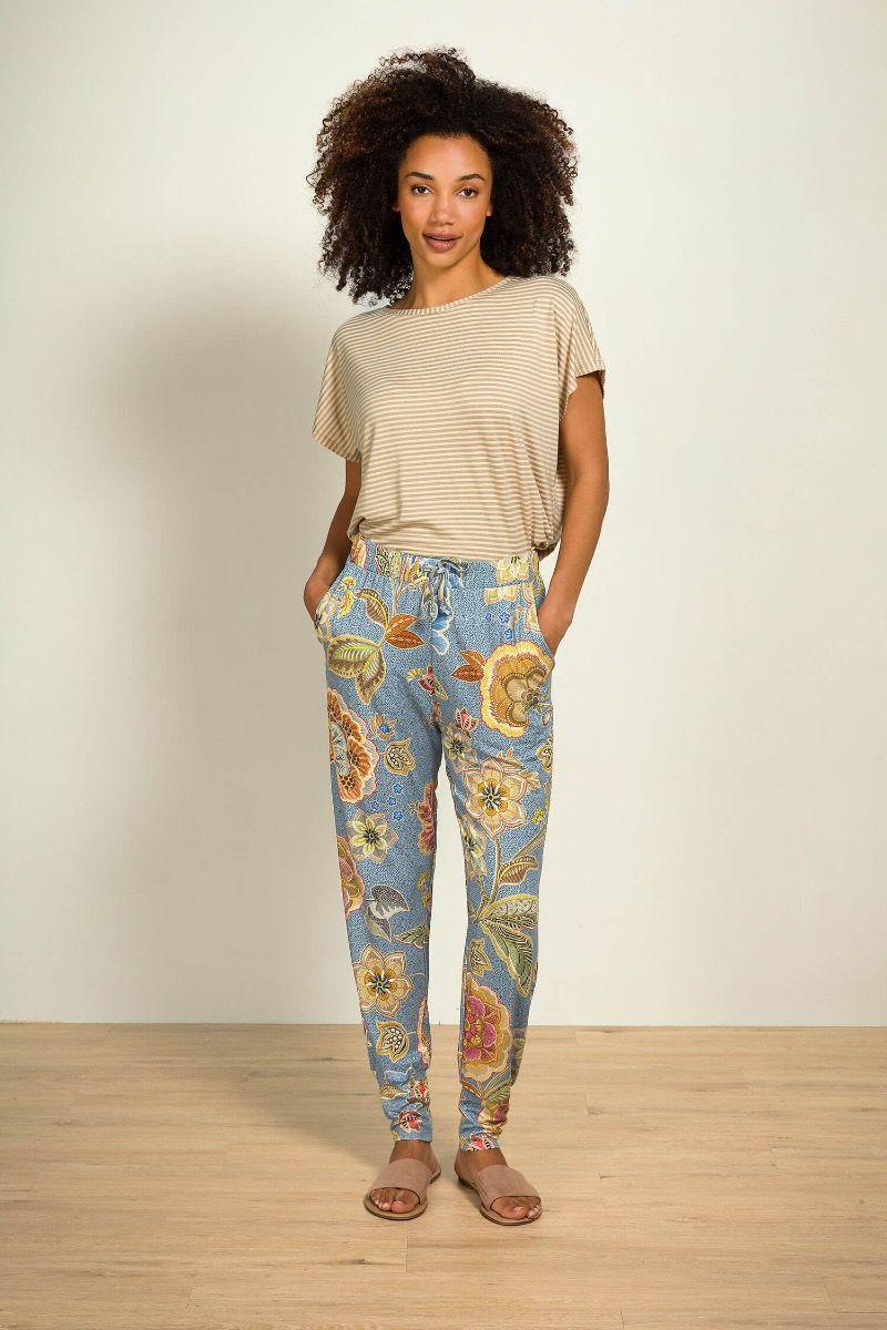 Pip Studio Bobien Lange Broek Matata Blauw Groen