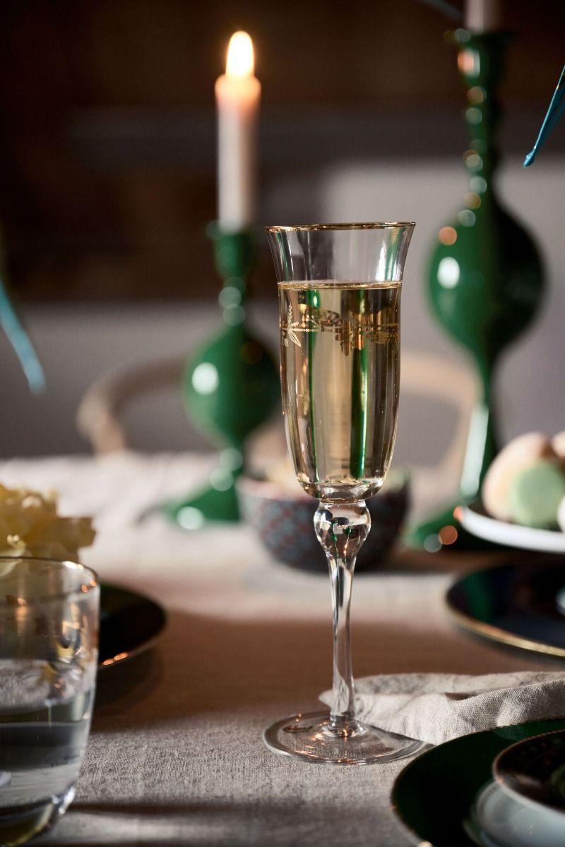 Pip Studio Champagneglas Love Birds Goud