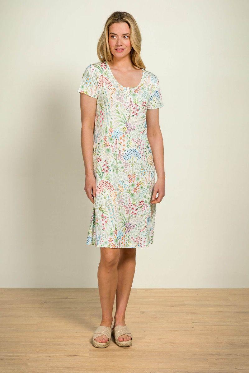 Pip Studio Daisy Nachthemd Korte Mouw Querida Wit