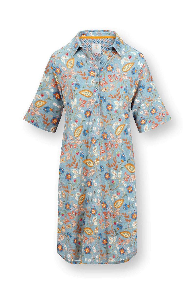 pip studio Dewi Nachthemd Korte Mouw Jameela Blauw