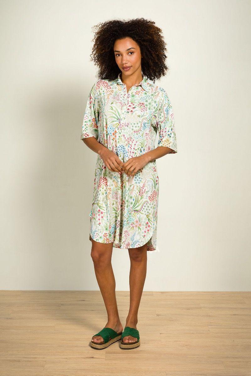 Pip Studio Dewi Nachthemd Korte Mouw Querida Wit